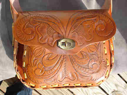Retro style purse known as "Round up"
